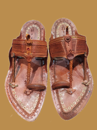 Picture of Superior Quality Kolhapuri Leather Chappals with 13 Strips